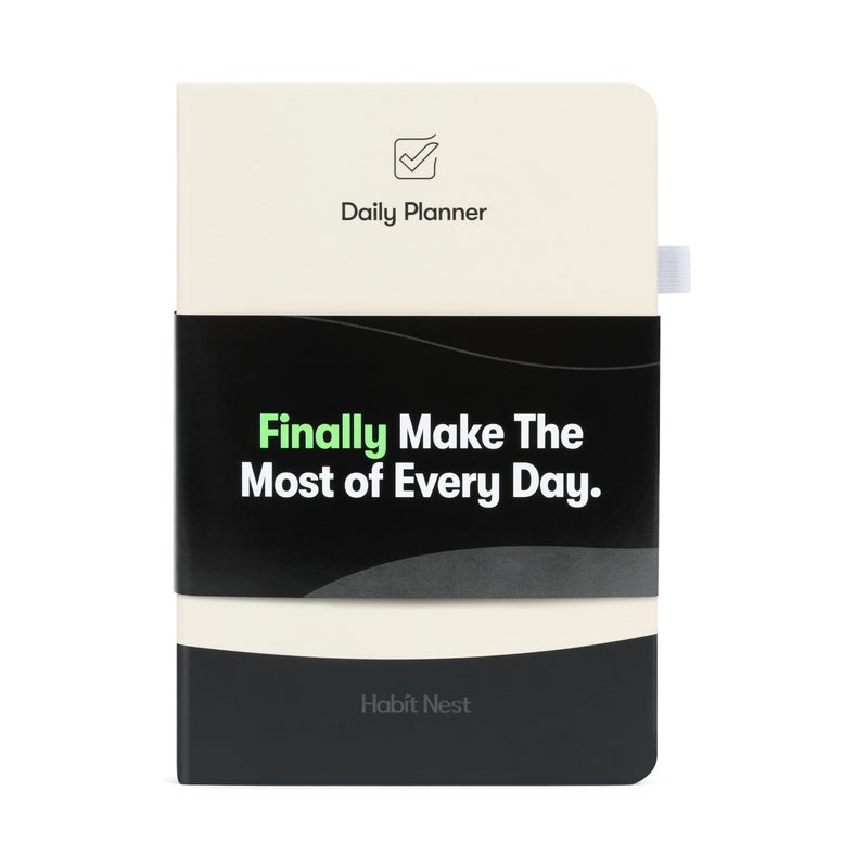 Habit Nest The Habit Nest Daily Planner,The Ultimate Undated A5 Planner. Plan each day to perfection, boost productivity, Organizer, and Habit Tracker Journal. - Image 1